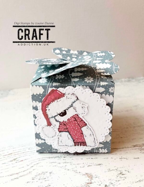 Santa Paws- Digi Stamp (Coloured + Uncoloured) - Image 4