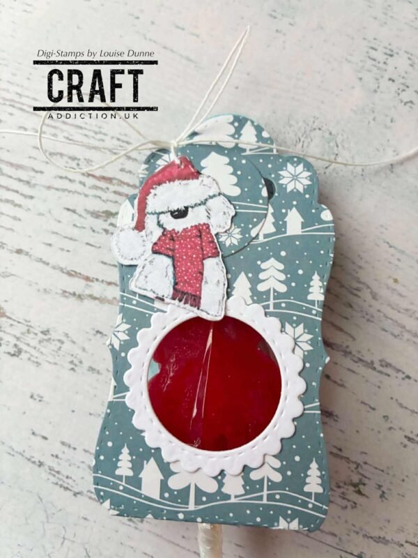 Santa Paws- Digi Stamp (Coloured + Uncoloured) - Image 5