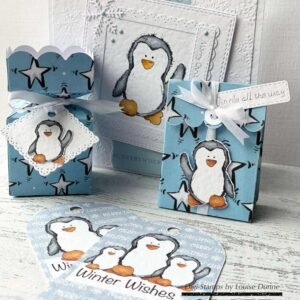 Waddles The Penguin - Digi Stamp (Coloured + Uncoloured)