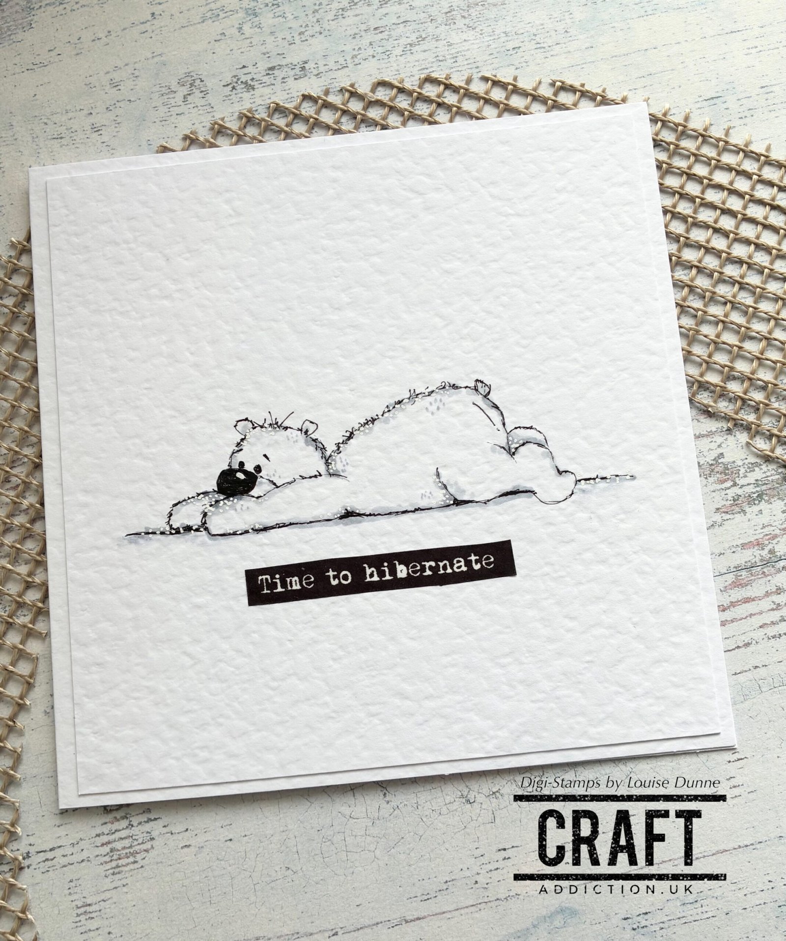 Snowball Takes A Nap- Digi Stamp (Coloured + Uncoloured) - Image 2