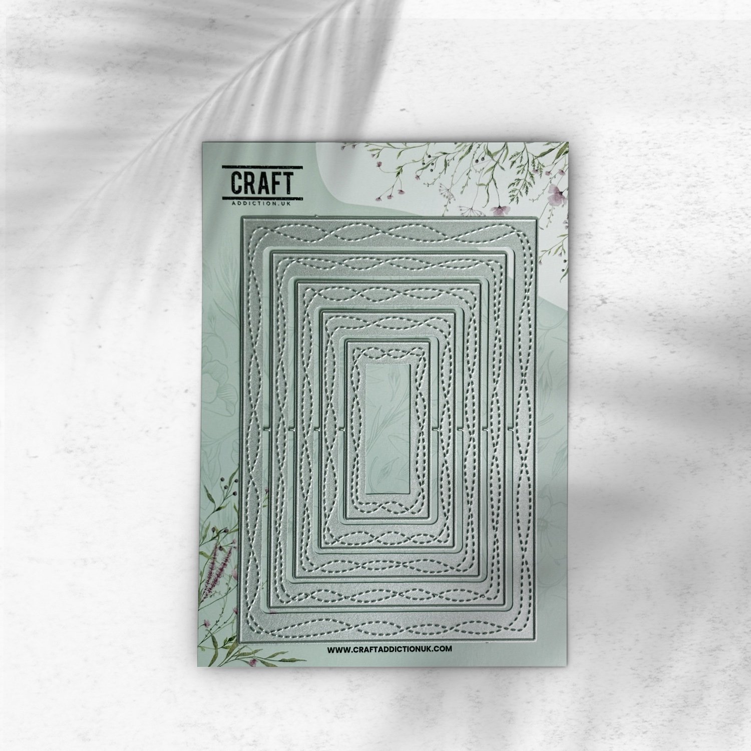 Wavy Double Stitch Rectangle