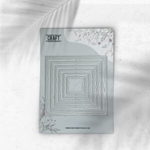 Wavy Double Stitch Square