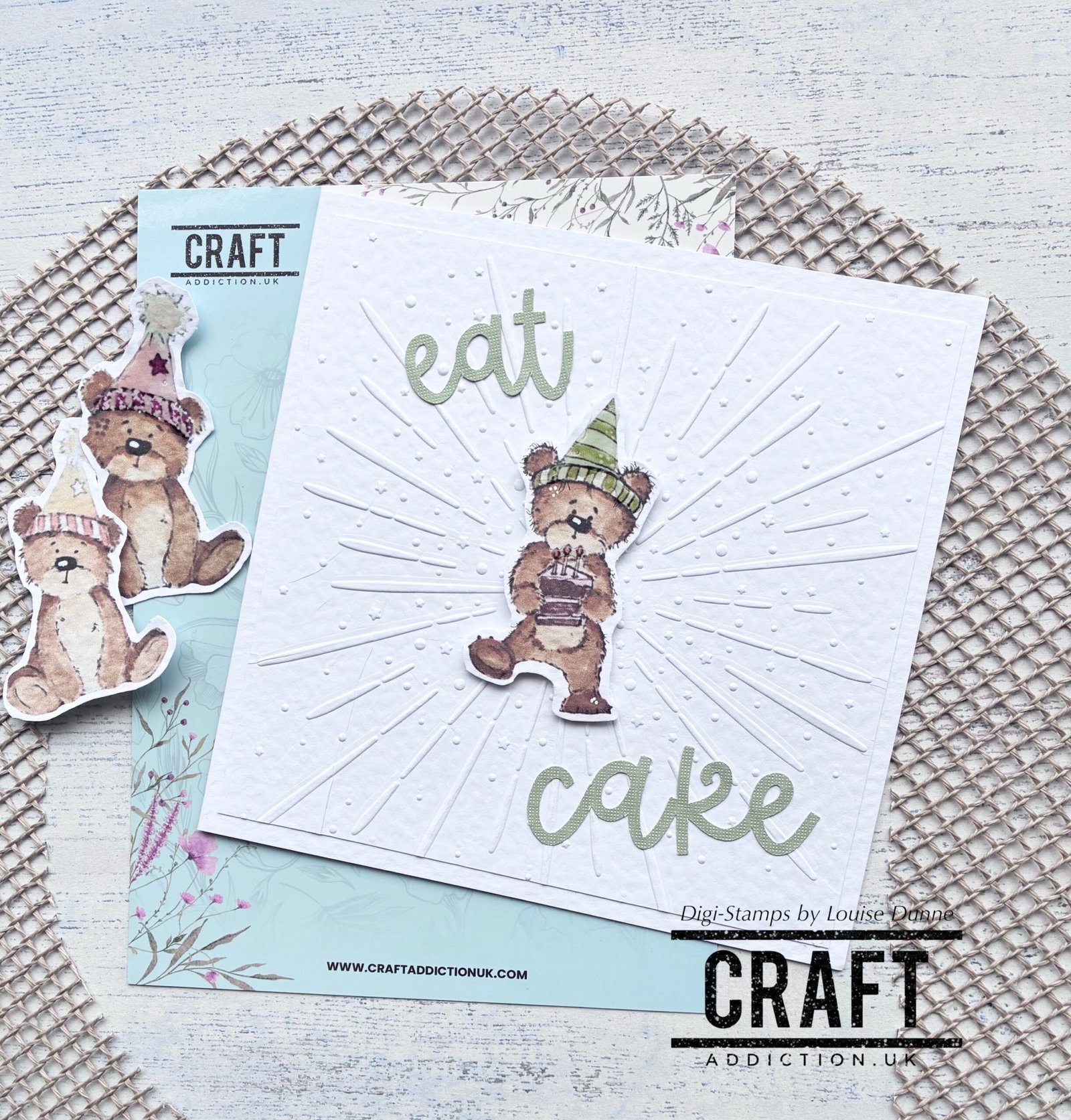 Jellybean Birthday Cake - Digi Stamp (Coloured + Uncoloured) - Image 2