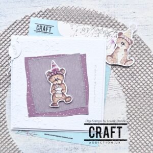 Jellybean Birthday Cake - Digi Stamp (Coloured + Uncoloured)