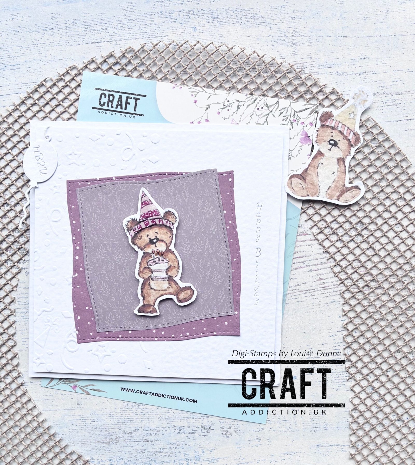 Jellybean Birthday Cake - Digi Stamp (Coloured + Uncoloured) - Image 2