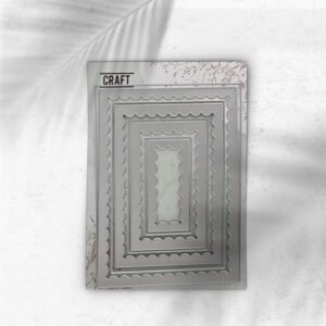 Luxe Rectangle Inverted Scallop Frames