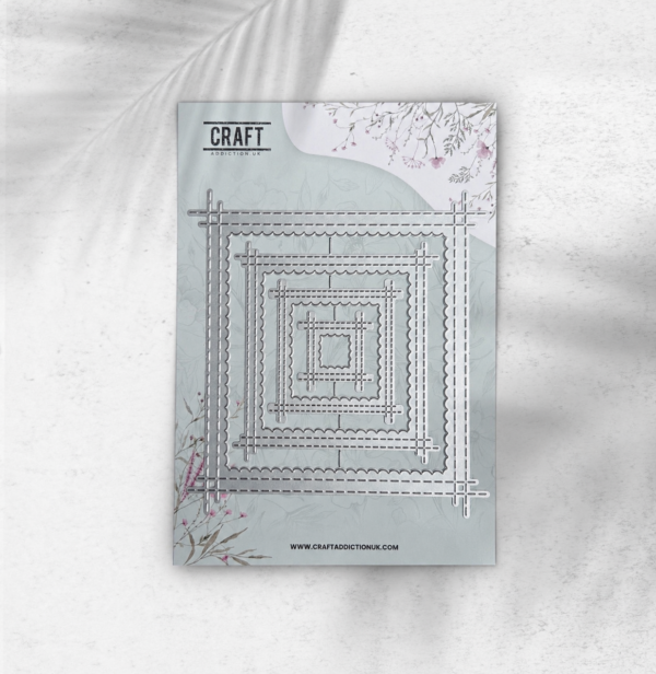 Stitchcraft Inverted Scallop Frames- Square - craftaddictionuk.com