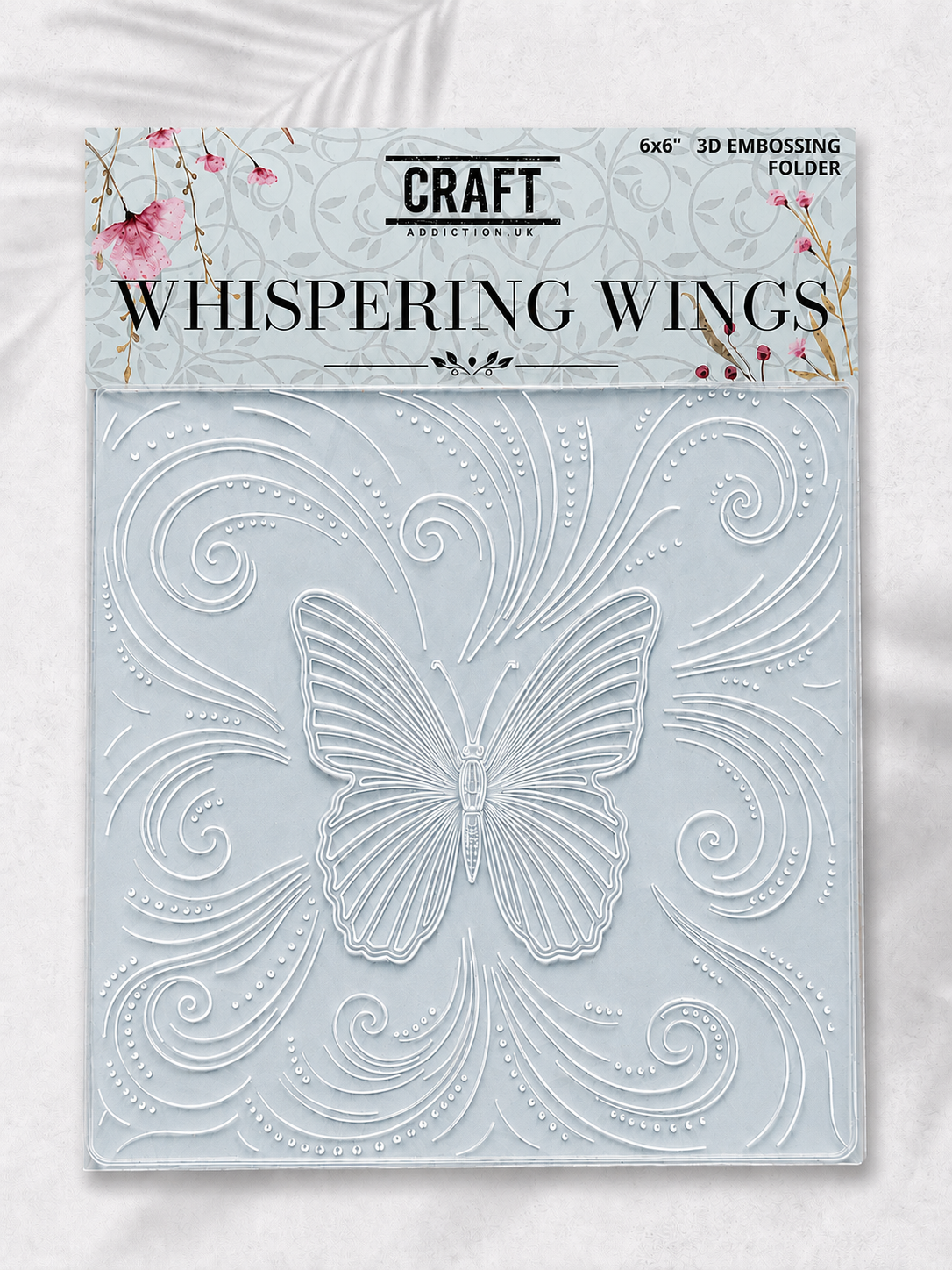 Whispering Wings 6x6” Embossing Folder (3D)