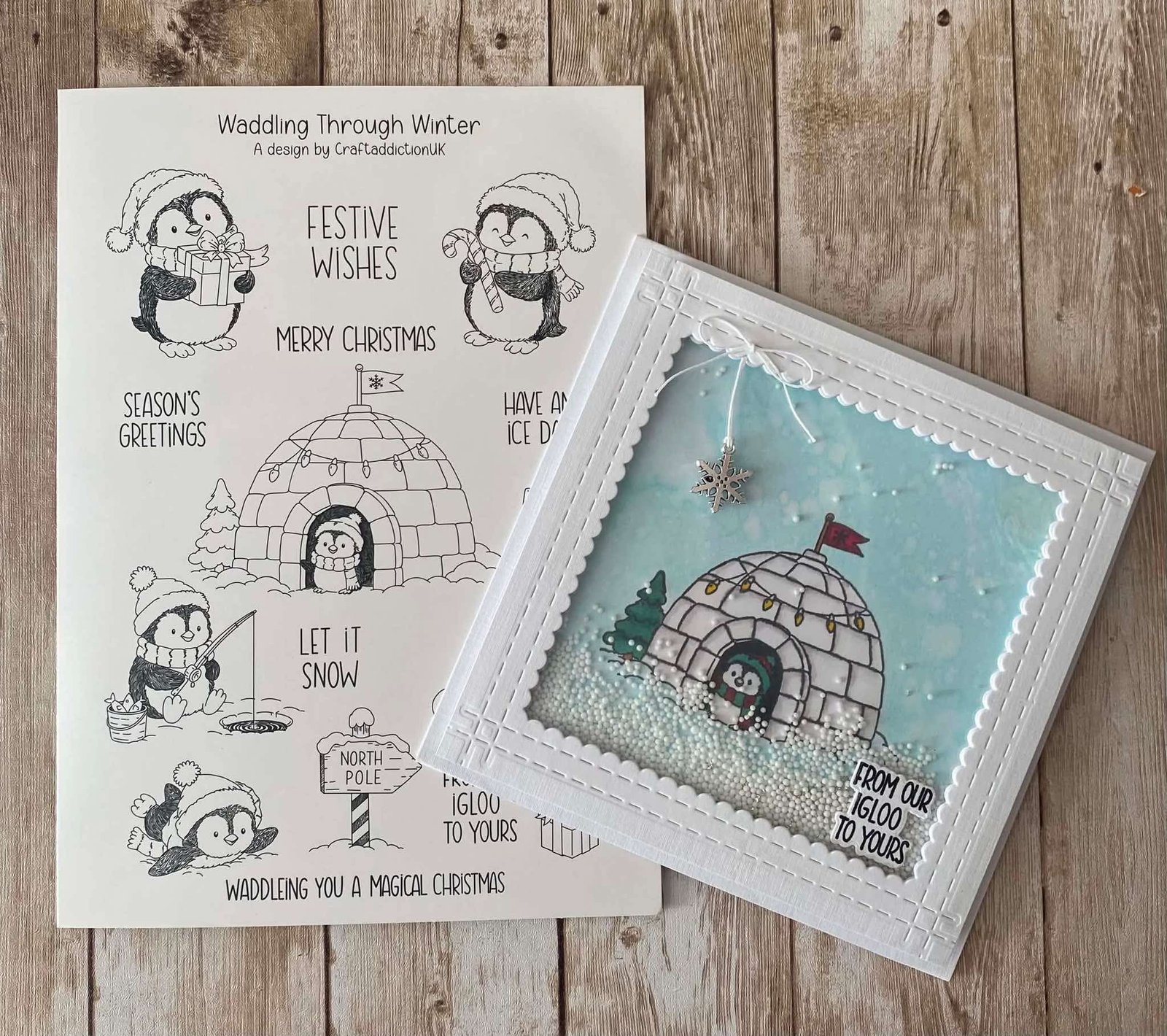 Waddling Through Winter Photopolymer stamp set - Image 3