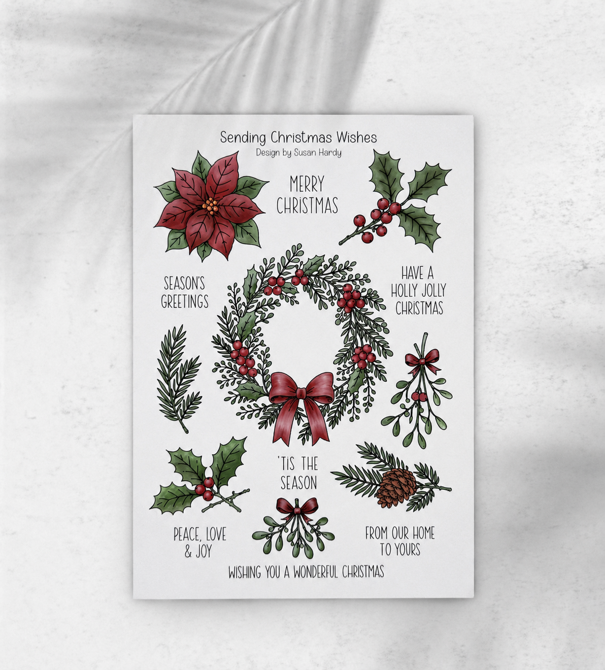 Sending Christmas Wishes Photopolymer stamp set