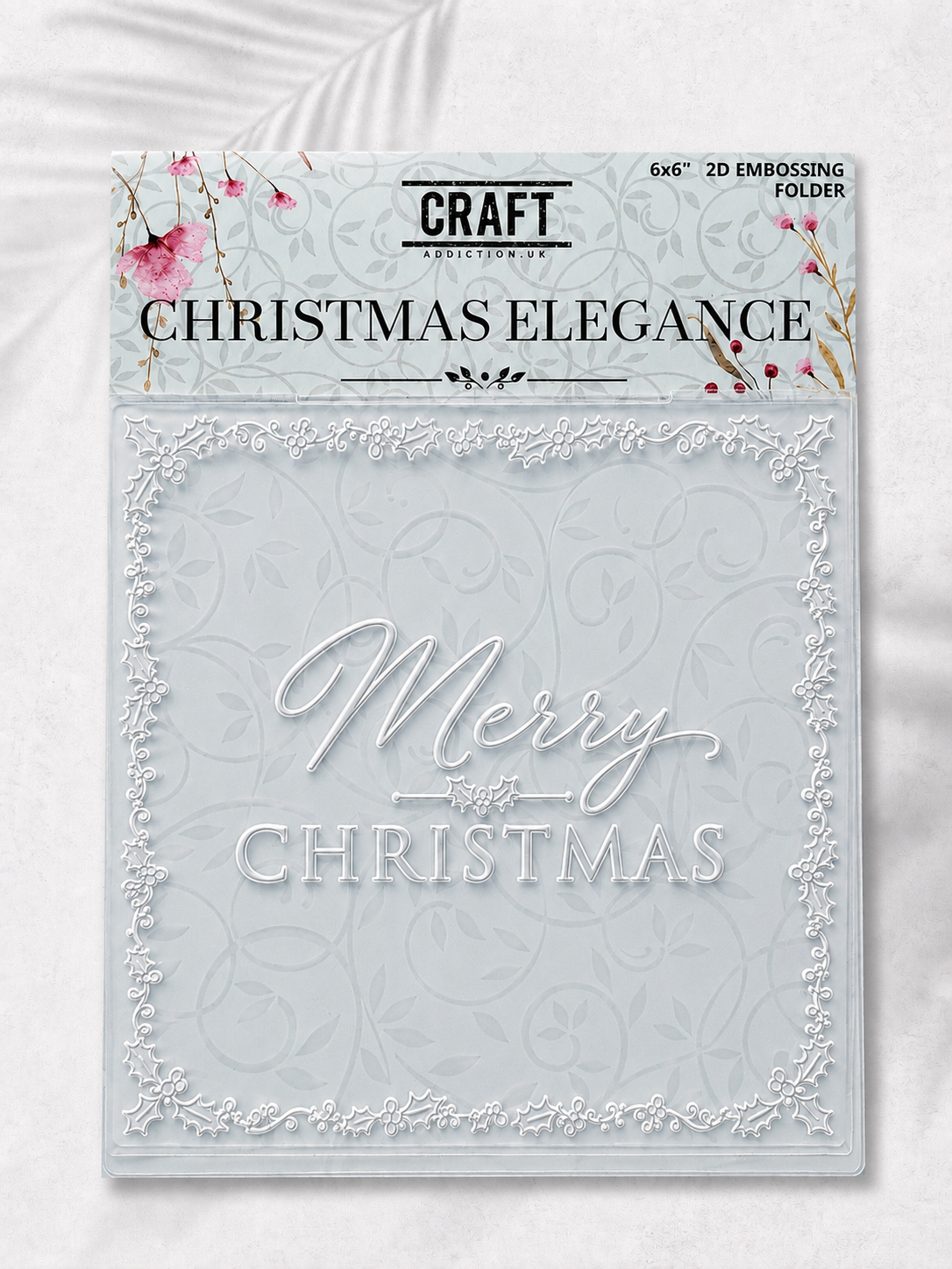 Christmas Elegance 6x6” Embossing Folder