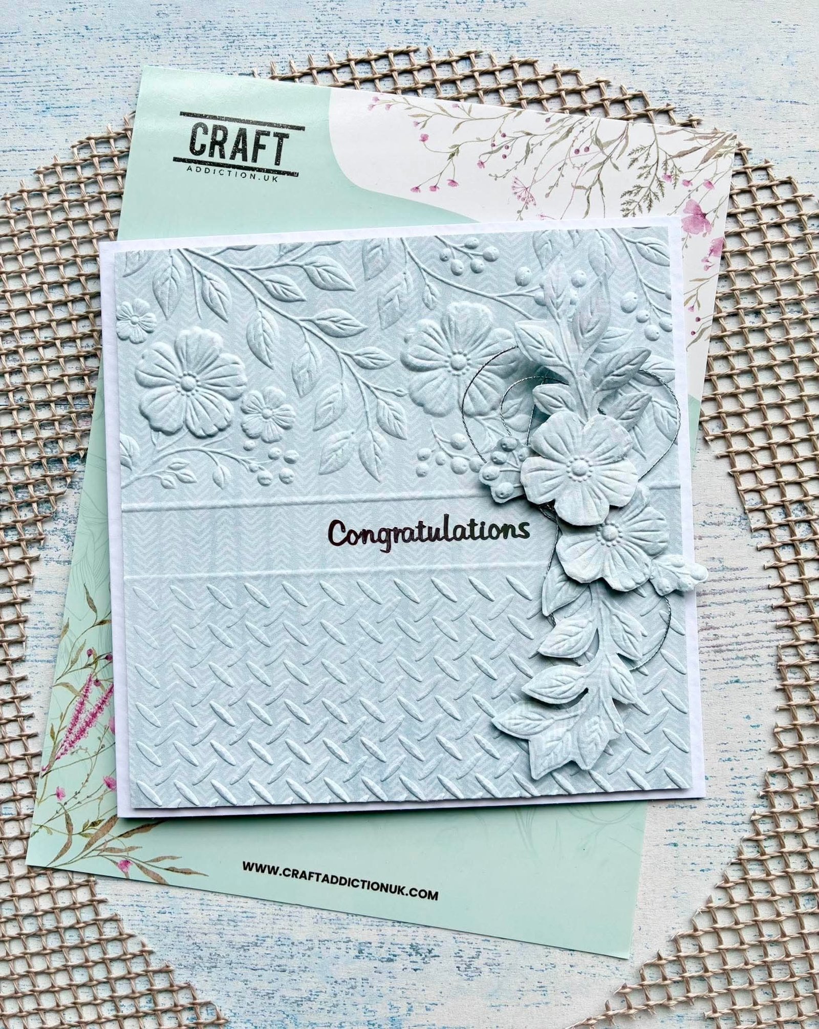 Meadow Blooms 6x6” Embossing Folder (3D) - Image 2