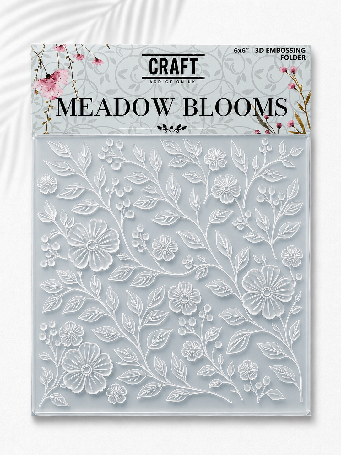 Meadow Blooms 6x6” Embossing Folder (3D)