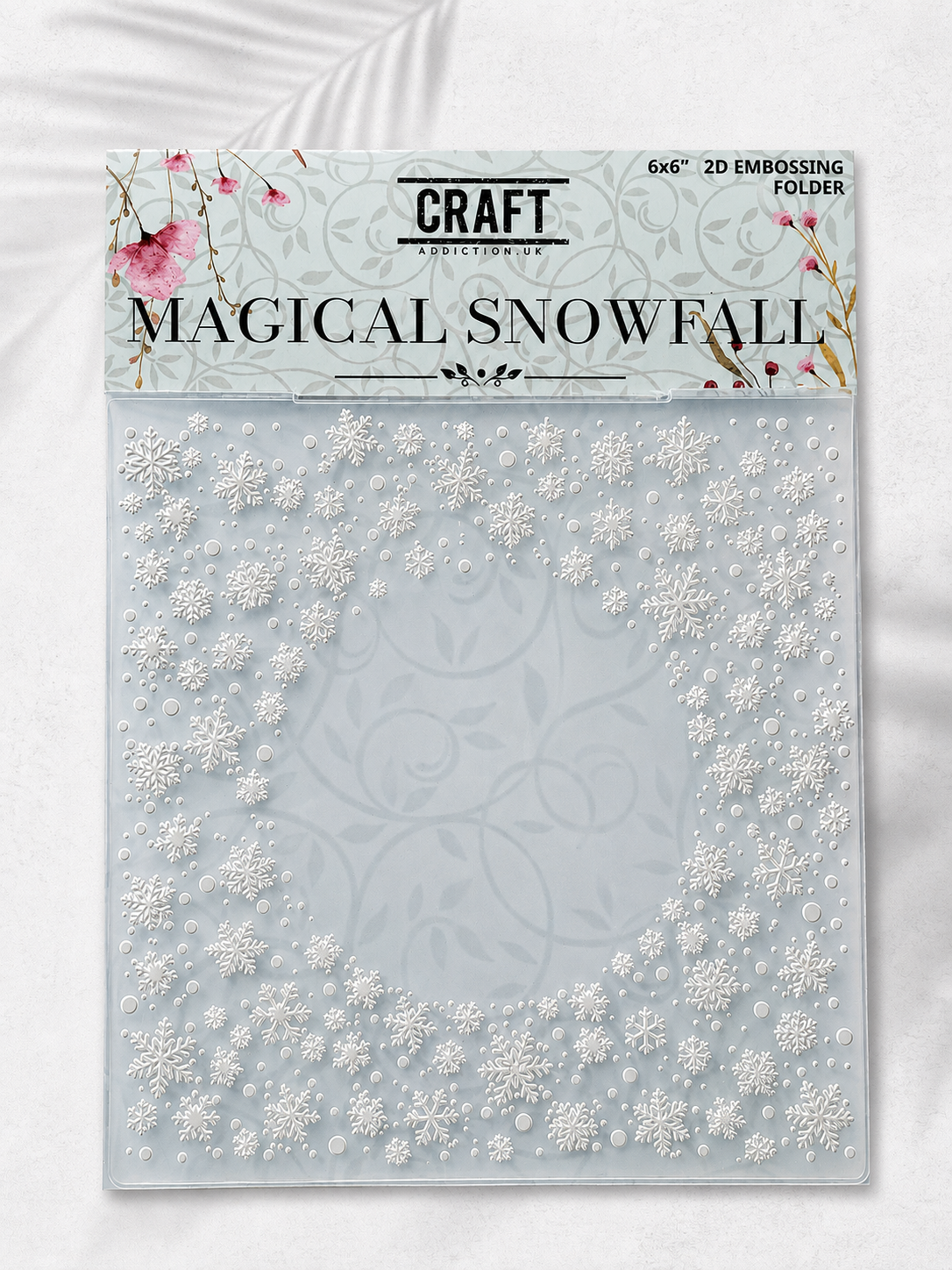 Magical Snowfall 6x6” Embossing Folder