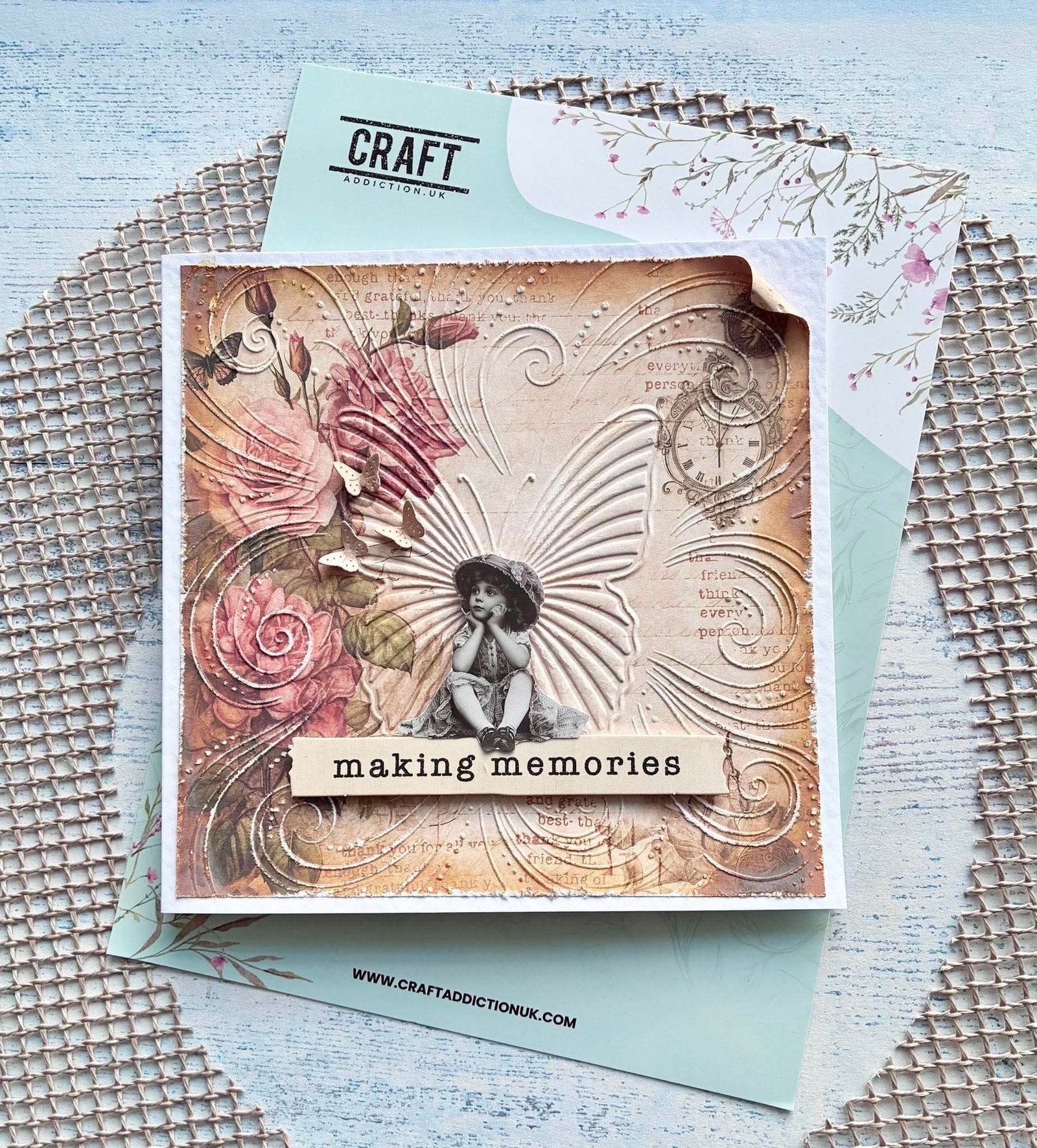 Whispering Wings 6x6” Embossing Folder (3D) - Image 2